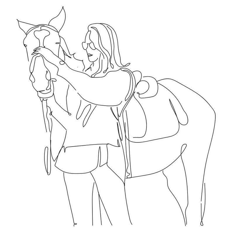 La cavalière et son cheval : Image de Bianca Van Dijk